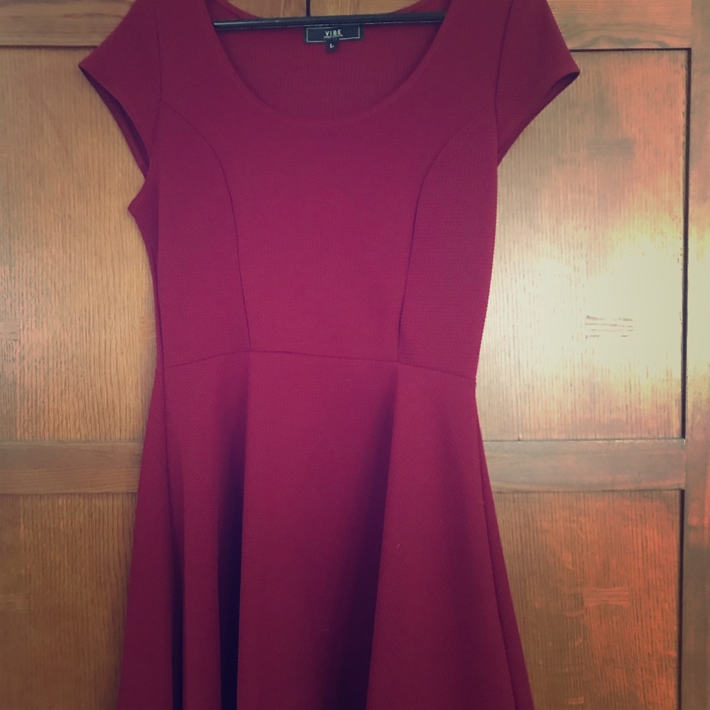 Wine swing dress size large